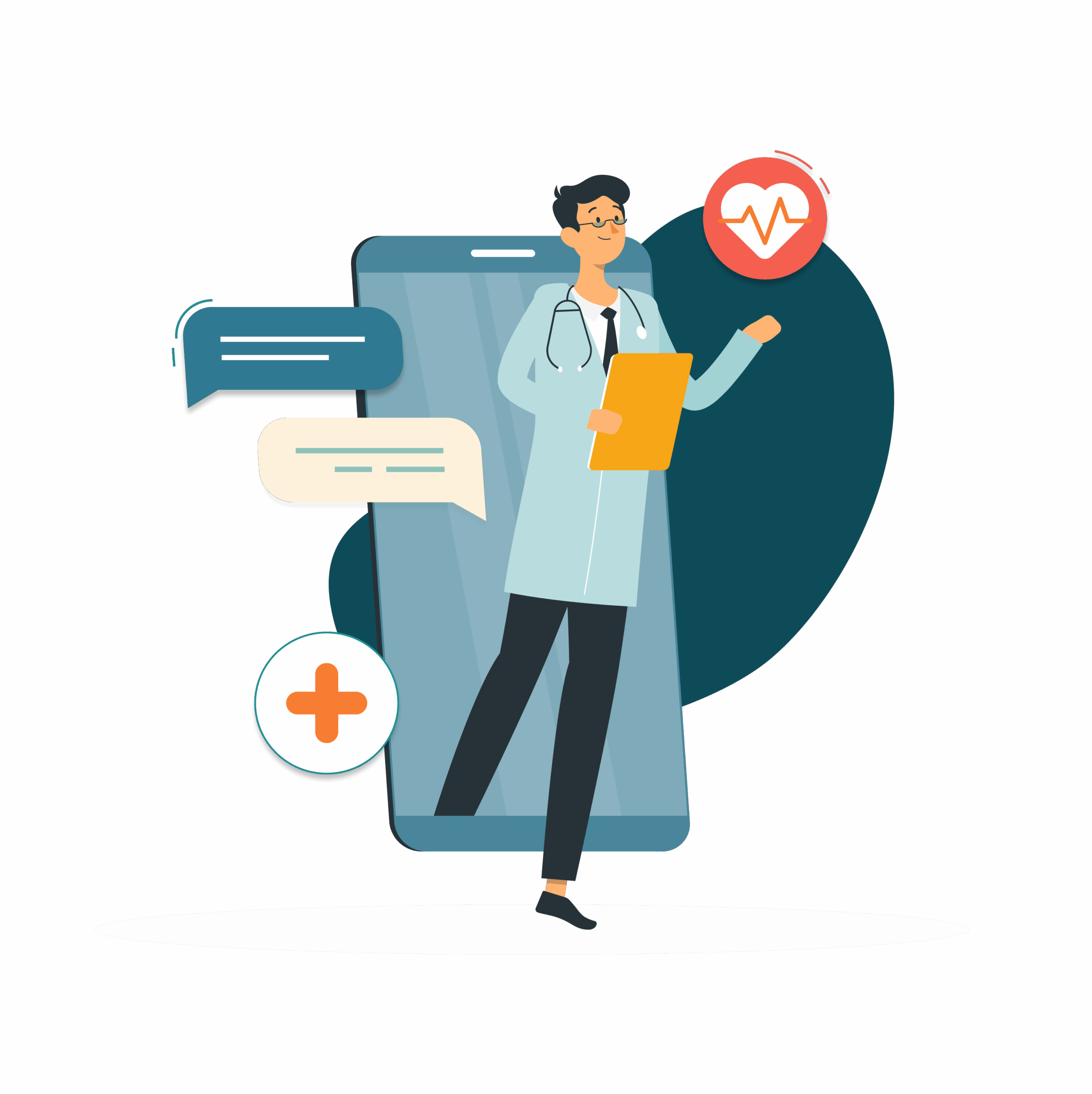 Doctor with CandiHealth addressing clinic challenges like costs, delays, and tech issues.